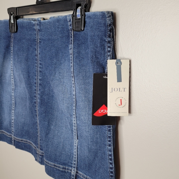 JOLT Denim Lyrca Mini Skirt NWT - Picture 3 of 9